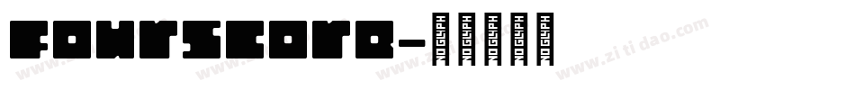 FourScore字体转换