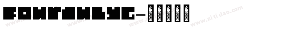 FourJulyG字体转换
