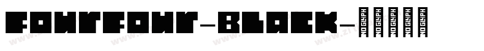 FourFour-Black字体转换