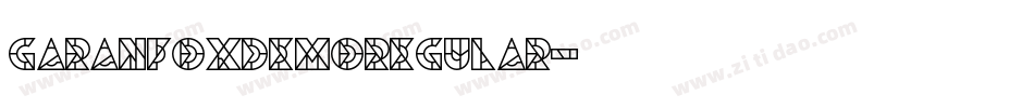 GaranFoxDemoRegular字体转换