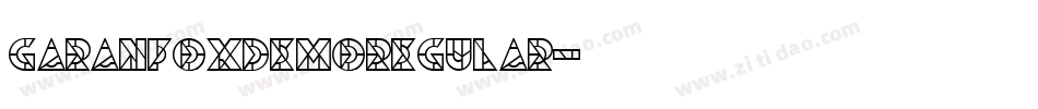 GaranFoxDemoRegular字体转换