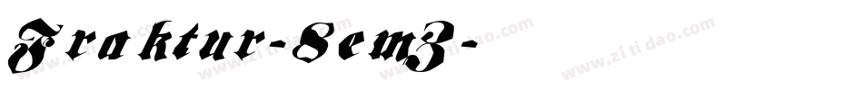 Fraktur-8emZ字体转换