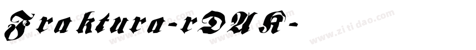 Fraktura-rDAK字体转换