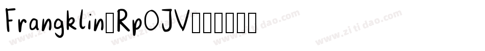 Frangklin-Rp0JV字体转换