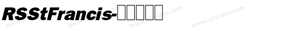 RSStFrancis字体转换