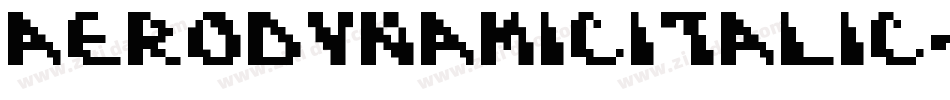 AeroDynamicItalic-w11rx字体转换