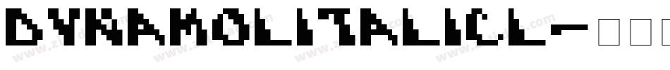 DynamoLItalicL字体转换