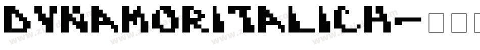 DynamoRItalicH字体转换