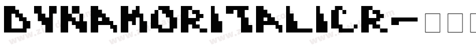 DynamoRItalicR字体转换