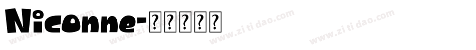 Niconne字体转换