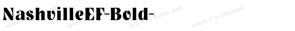 NashvilleEF-Bold字体转换