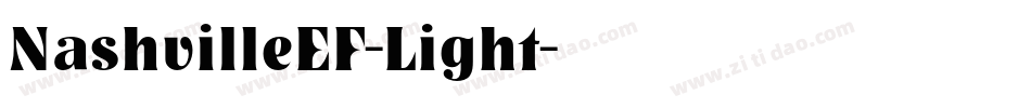 NashvilleEF-Light字体转换