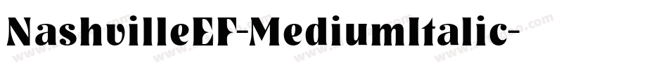 NashvilleEF-MediumItalic字体转换