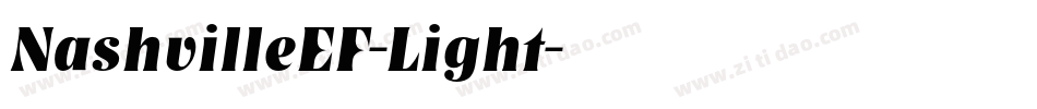NashvilleEF-Light字体转换