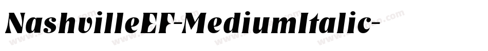 NashvilleEF-MediumItalic字体转换