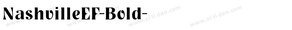 NashvilleEF-Bold字体转换