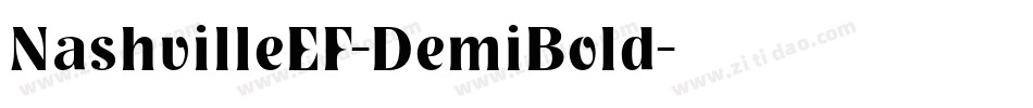 NashvilleEF-DemiBold字体转换