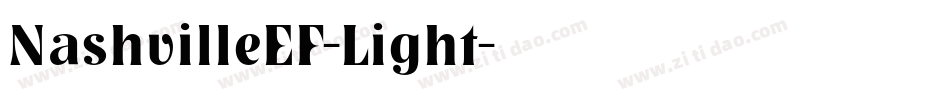 NashvilleEF-Light字体转换