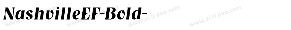 NashvilleEF-Bold字体转换