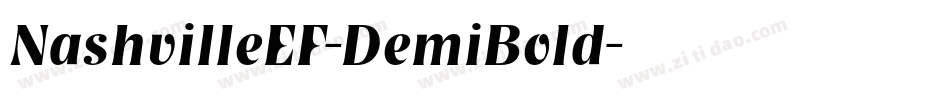 NashvilleEF-DemiBold字体转换