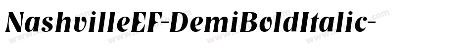 NashvilleEF-DemiBoldItalic字体转换