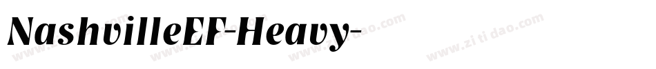 NashvilleEF-Heavy字体转换