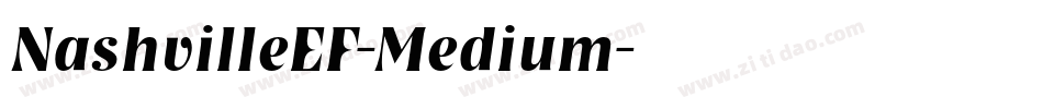 NashvilleEF-Medium字体转换