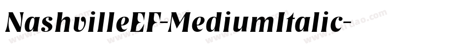 NashvilleEF-MediumItalic字体转换