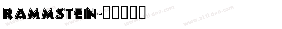 Rammstein字体转换