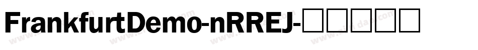FrankfurtDemo-nRREJ字体转换