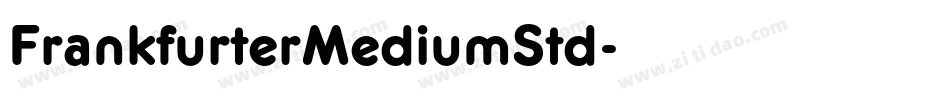 FrankfurterMediumStd字体转换