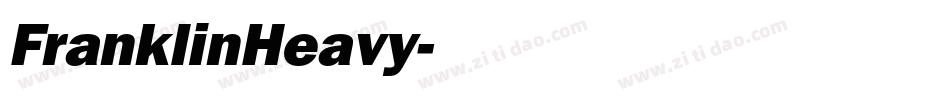 FranklinHeavy字体转换