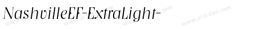 NashvilleEF-ExtraLight字体转换