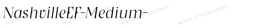 NashvilleEF-Medium字体转换