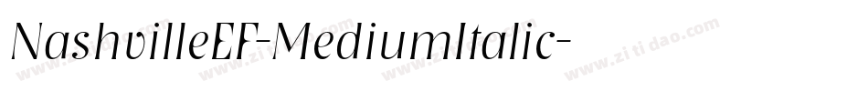 NashvilleEF-MediumItalic字体转换