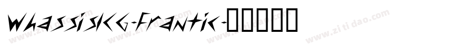 WhassisICG-Frantic字体转换