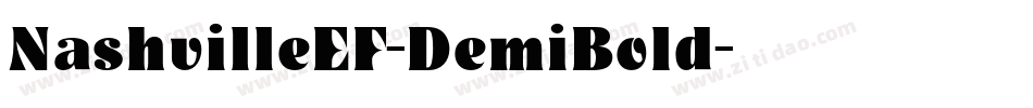 NashvilleEF-DemiBold字体转换