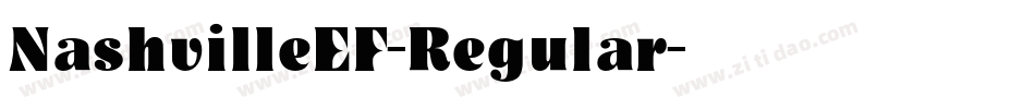 NashvilleEF-Regular字体转换