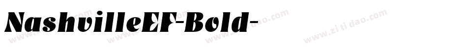 NashvilleEF-Bold字体转换