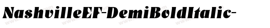 NashvilleEF-DemiBoldItalic字体转换