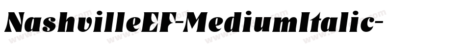 NashvilleEF-MediumItalic字体转换