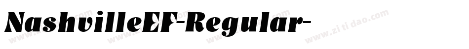 NashvilleEF-Regular字体转换
