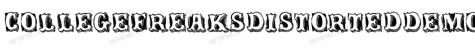 CollegeFreaksDistortedDemo-vo87字体转换