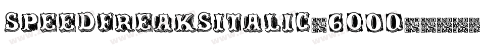 SpeedFreaksItalic-6O0q字体转换