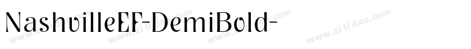 NashvilleEF-DemiBold字体转换
