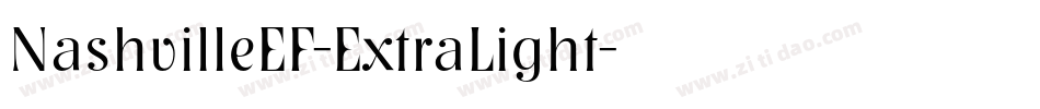 NashvilleEF-ExtraLight字体转换