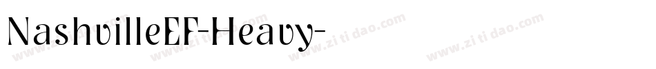 NashvilleEF-Heavy字体转换