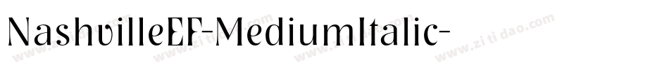 NashvilleEF-MediumItalic字体转换
