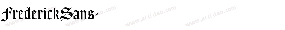 FrederickSans字体转换