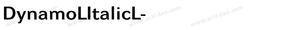 DynamoLItalicL字体转换